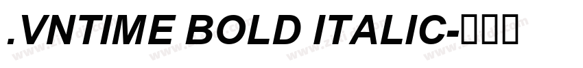 .VnTime Bold Italic字体转换